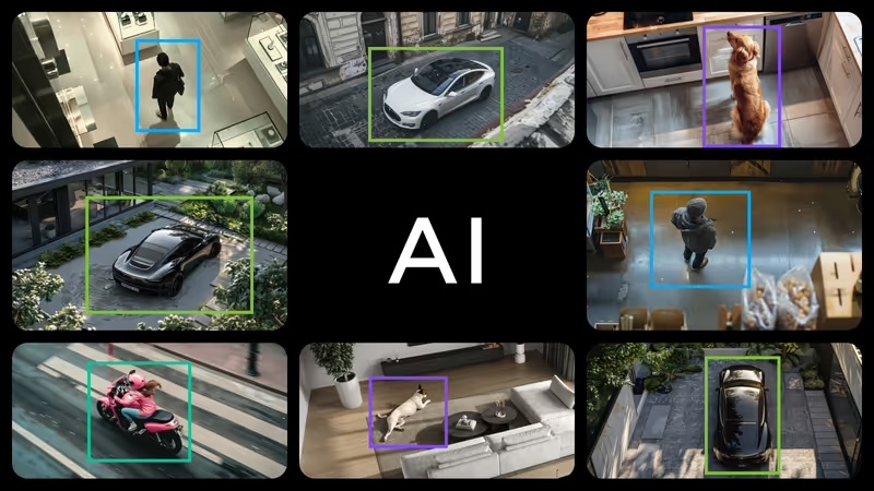 Exemple d'écran de surveillance de système de vidéosurveillance