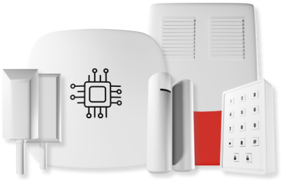 composants d'un système d'alarme pour maison