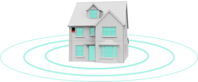 La sirène d'un système d'alarme sur une maison