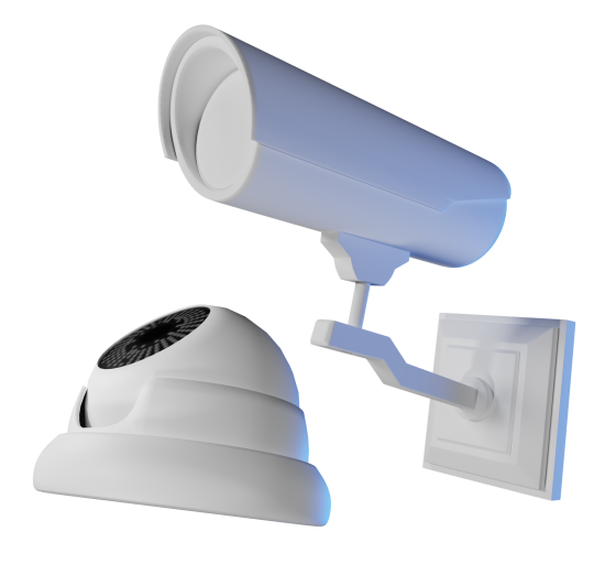 Différents modèles de caméras de vidéosurveillance